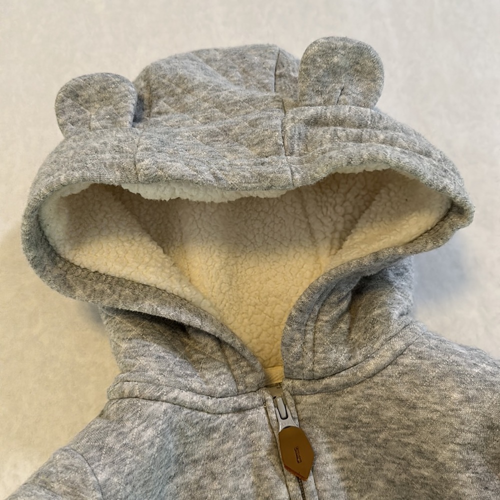 Simple Joys by Carter's Unisex Babies' Hooded Sweater Jacket with Ears - Picture 2 of 7